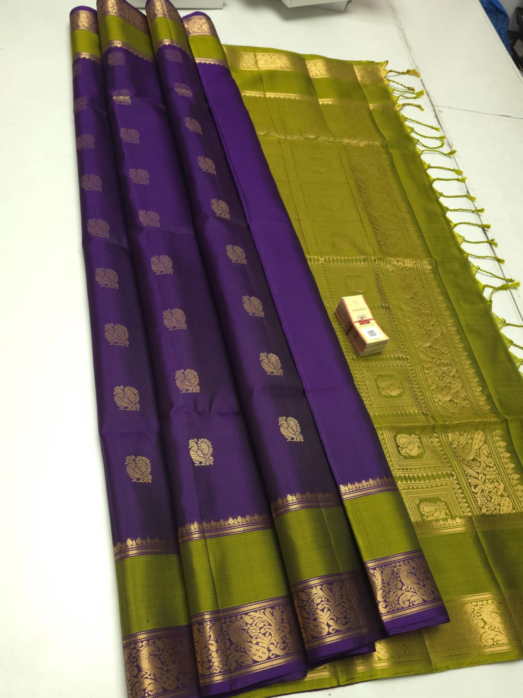 Handloom Silk Saree with Traditional Border - 2070