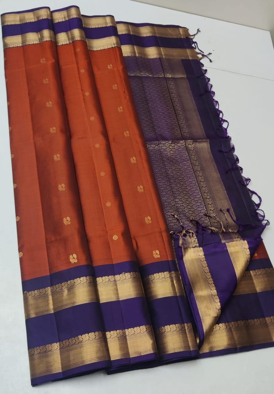 Handloom Silk Saree - Traditional Border - 1996
