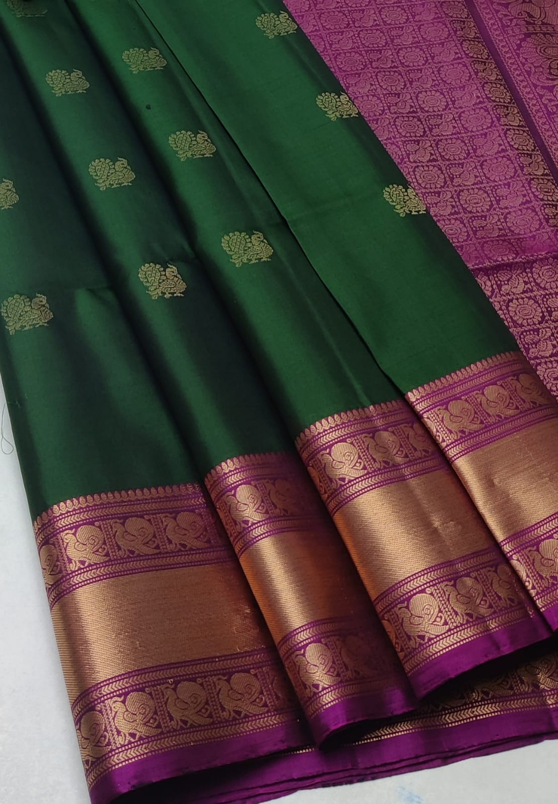 Handloom Silk Saree - Traditional Border - 1967