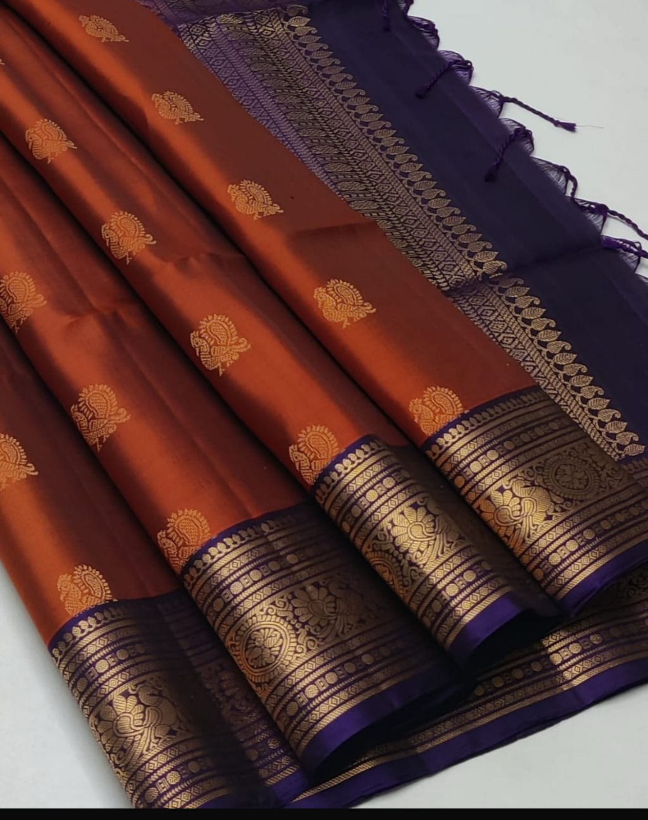 Handloom Silk Saree with Traditional Border - 2063