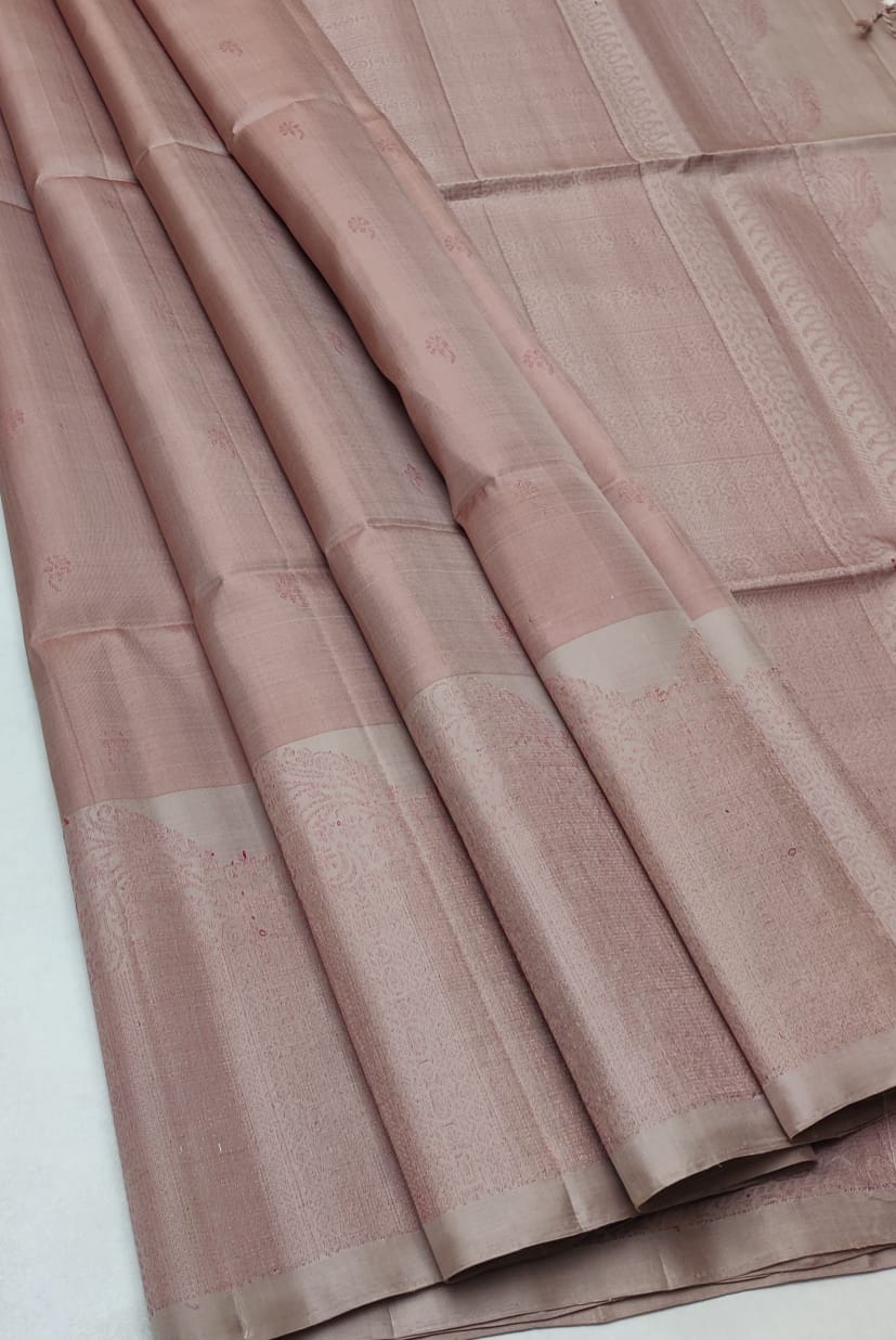 Handloom Silk Saree - Fancy Stripes with Small Zari Border - 1904