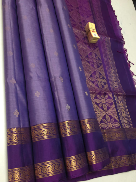 Handloom Silk Saree - Traditional Border - 1955