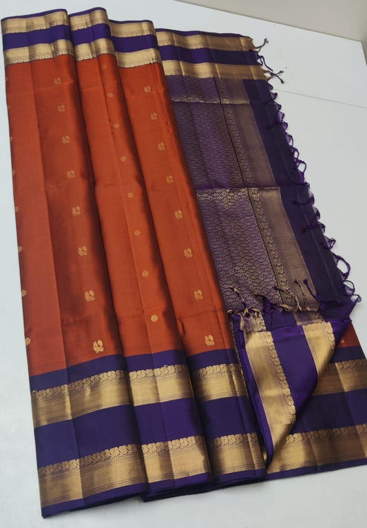 Handloom Silk Saree - Traditional Border - 1996
