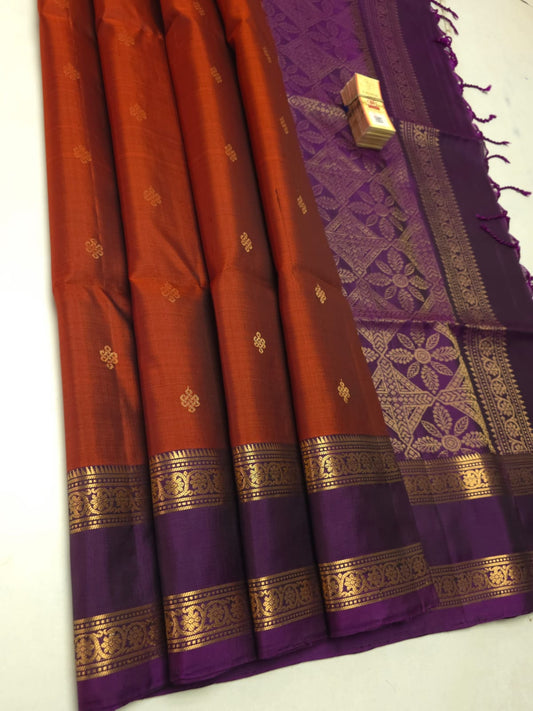 Handloom Silk Saree with Traditional Border - 2052
