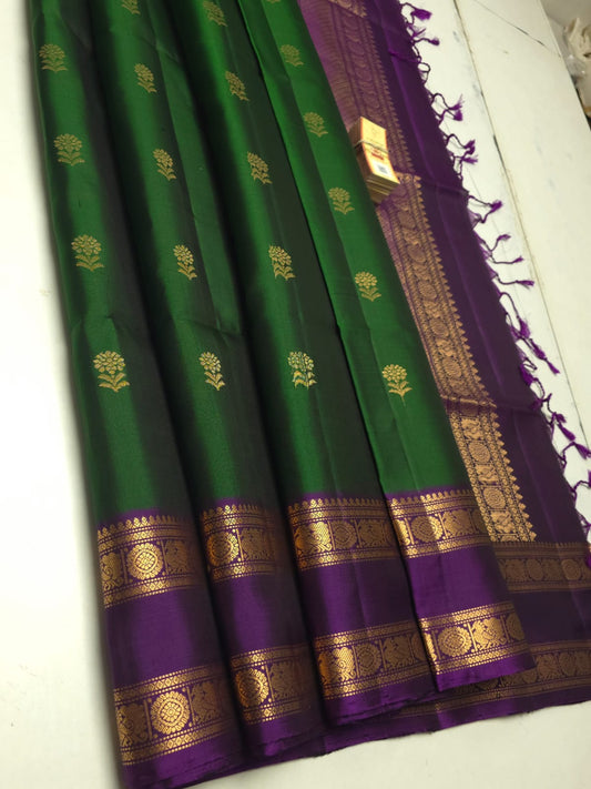 Handloom Silk Saree - Traditional Border - 1958