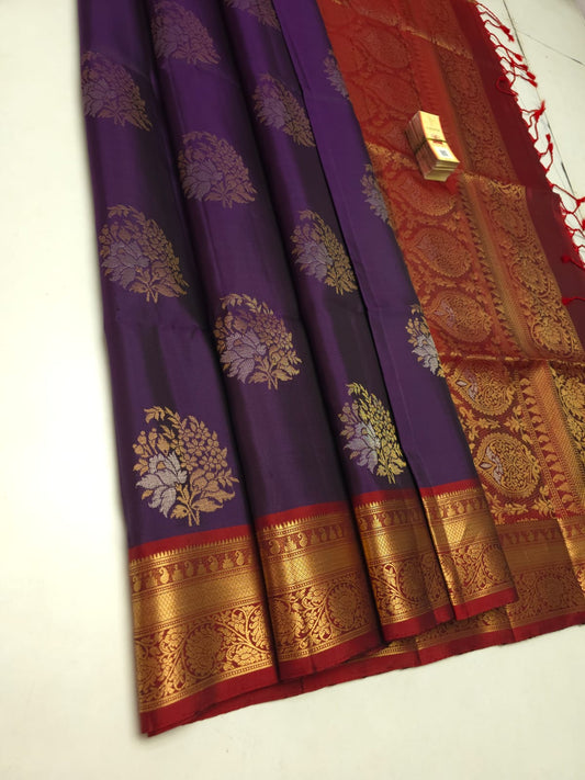 Handloom Silk Saree - Traditional Border - 1961