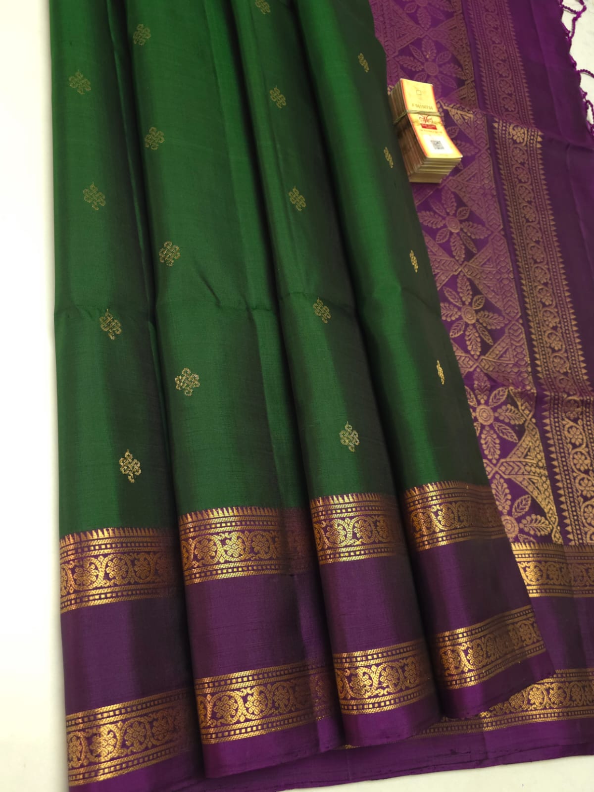 Handloom Silk Saree with Traditional Border - 2066